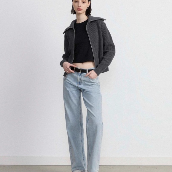 Frank and Oak Wide Leg Courtney Jeans - Picture 1 of 9